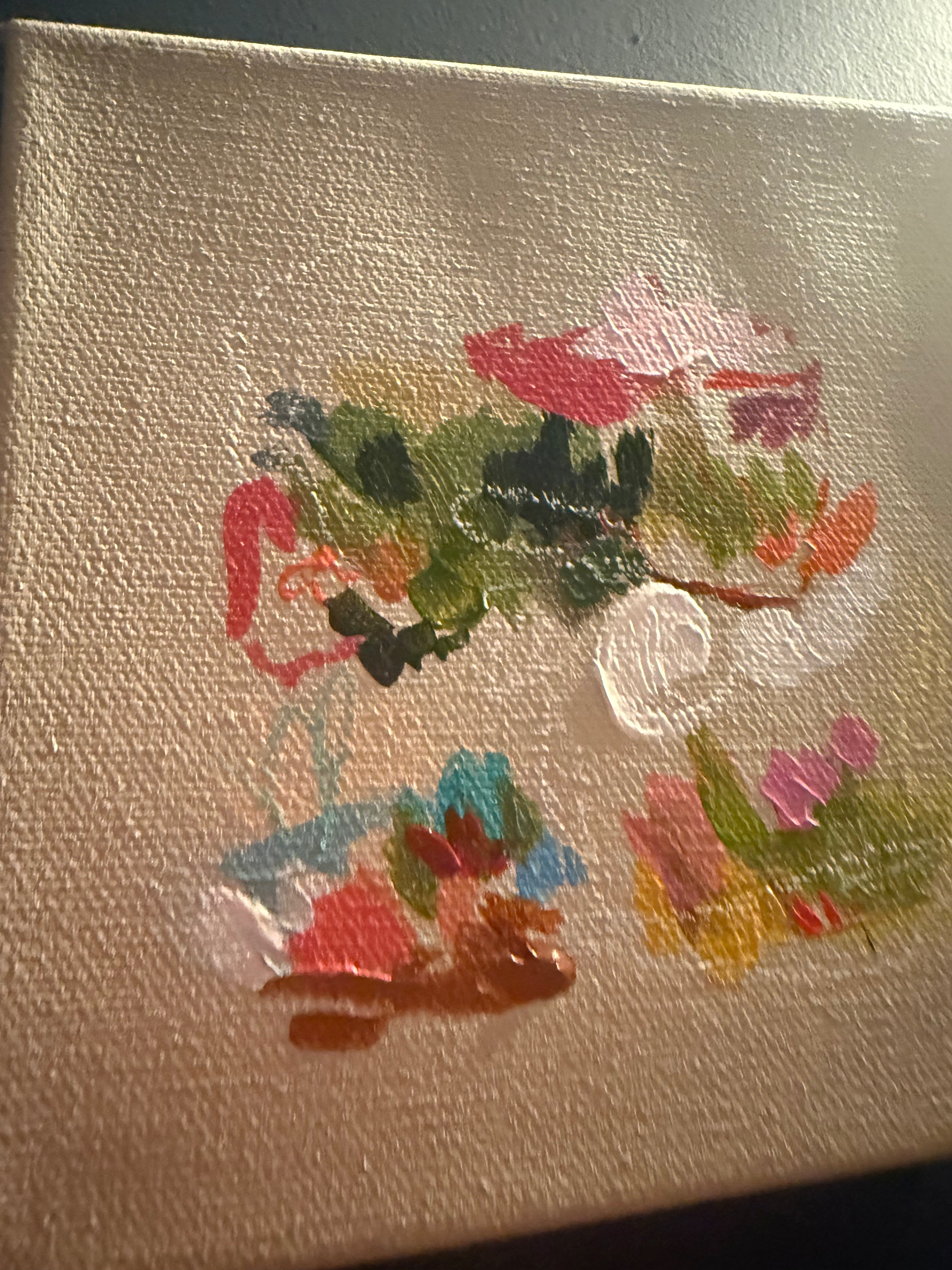 6" X 6" Abstract Painting by Milly Edwards on Canvas Ready to Hang 1