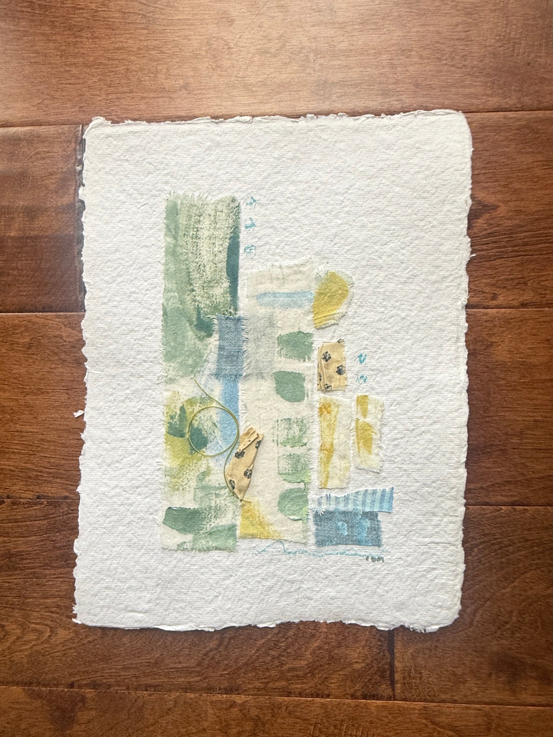 10" X 13" Collage by Catherine Meyer on Textured Paper 2