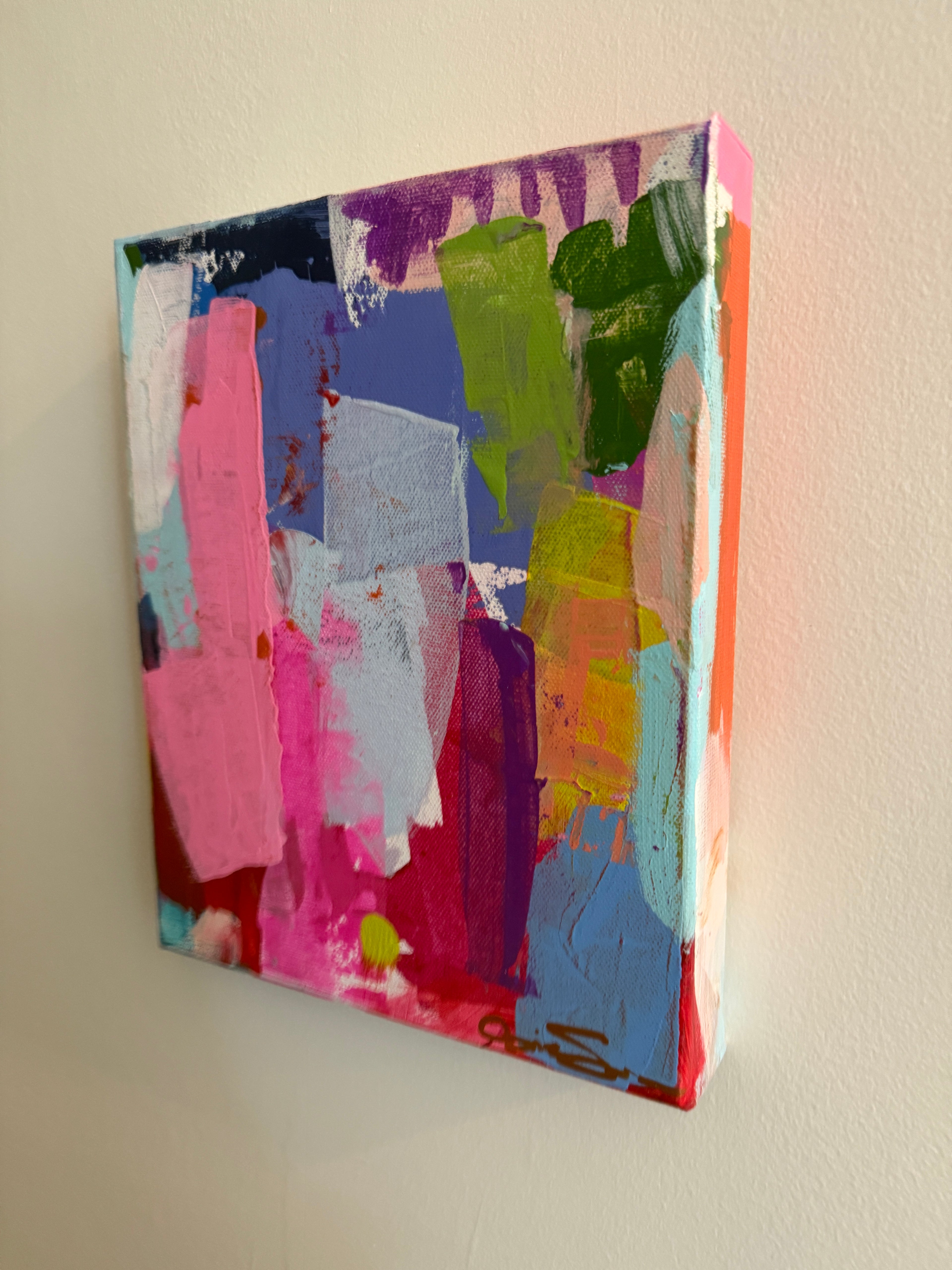 8" x 10"" Abstract Painting by Corie Swan on Canvas Ready to Hang