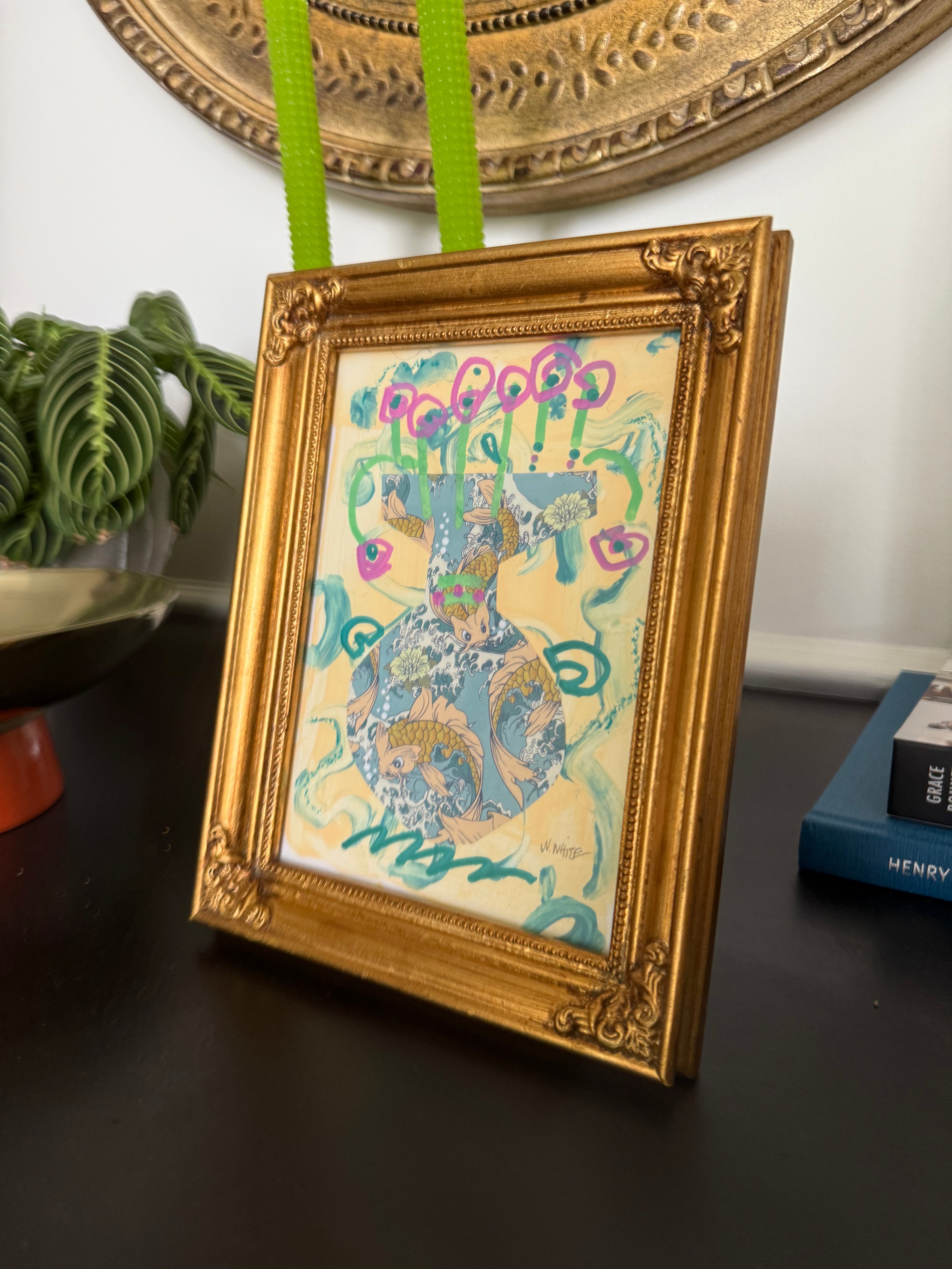 6.5" x 8.5" Mixed Media, "Sprung" by Noreen White
