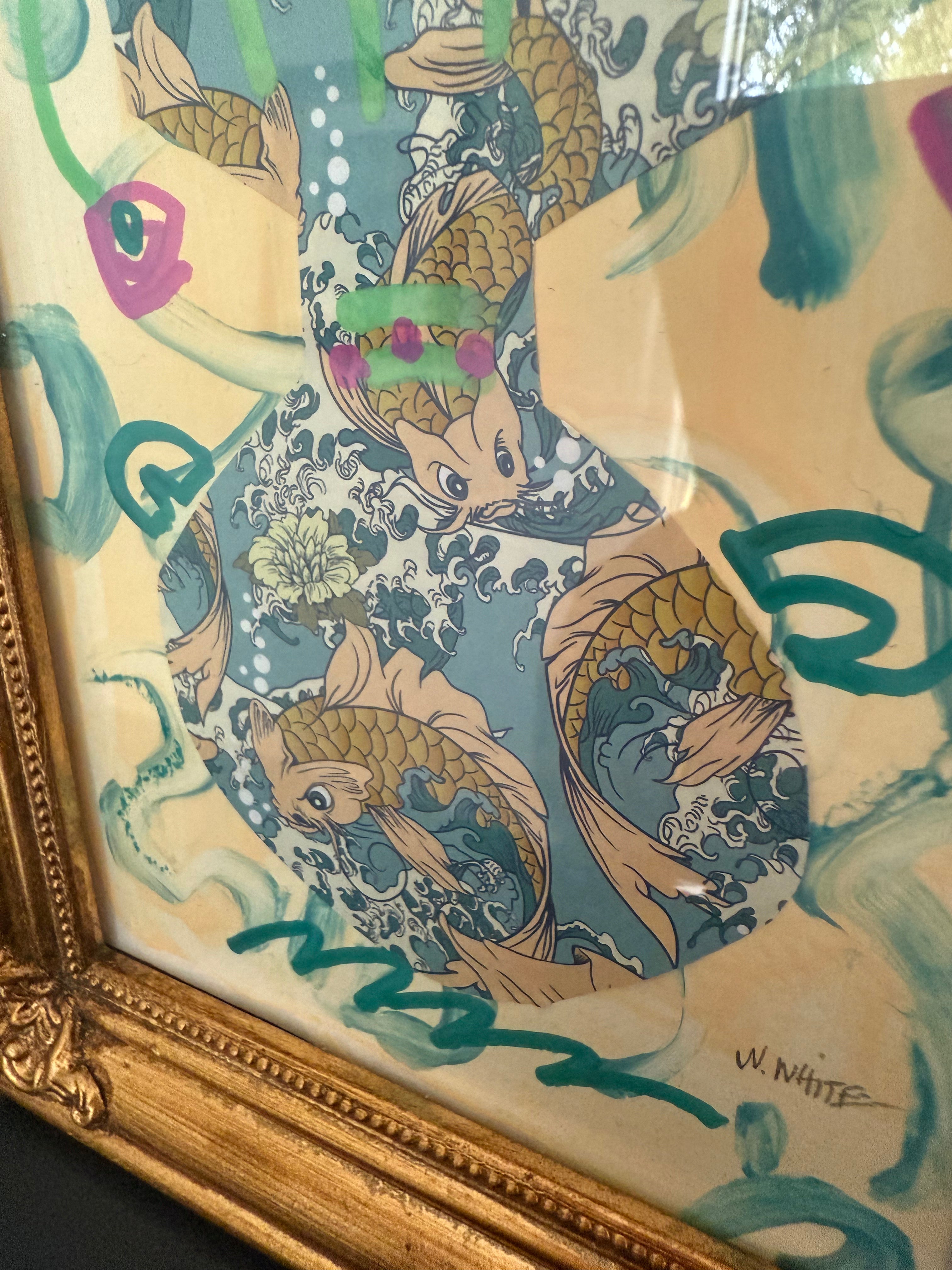 6.5" x 8.5" Mixed Media, "Sprung" by Noreen White